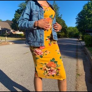 Cami Bodycon Floral Dress